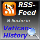 News des VH-Blog als RSS-Feed bei Vaticanhistory. Black-Design.