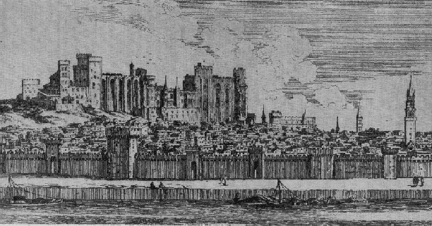 Papstpalast in Avignon nach dem Ausbau