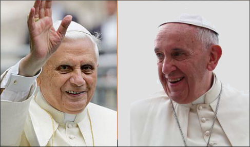 Ostergrüße: Franziskus zu Besuch bei Benedikt XVI.