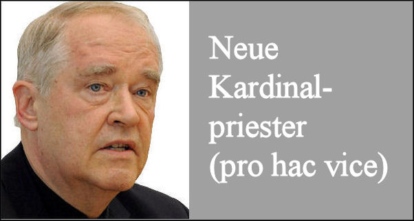 Papst erhebt Kardinaldiakone zu Kardinalpriestern (pro hac vice)