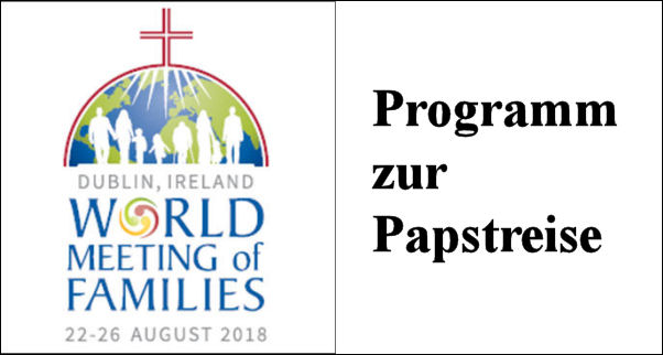 Das offizielle Programm der Reise von Papst Franziskus nach Irland
