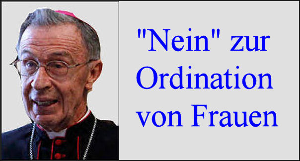 Vatikan bestätigt "Nein" zu Priesterweihe von Frauen: "Es ist definitiv"